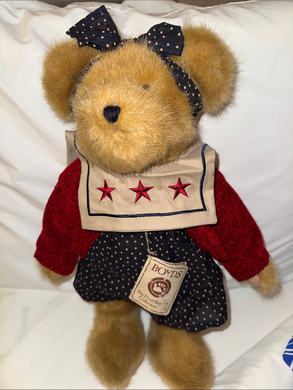 BOYD'S BEARS DELLA MAE BEARYPROUD JOINTED BEAR BEST DRESSED SERIES NWT